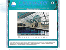 Tablet Screenshot of clearwater-pools.co.uk